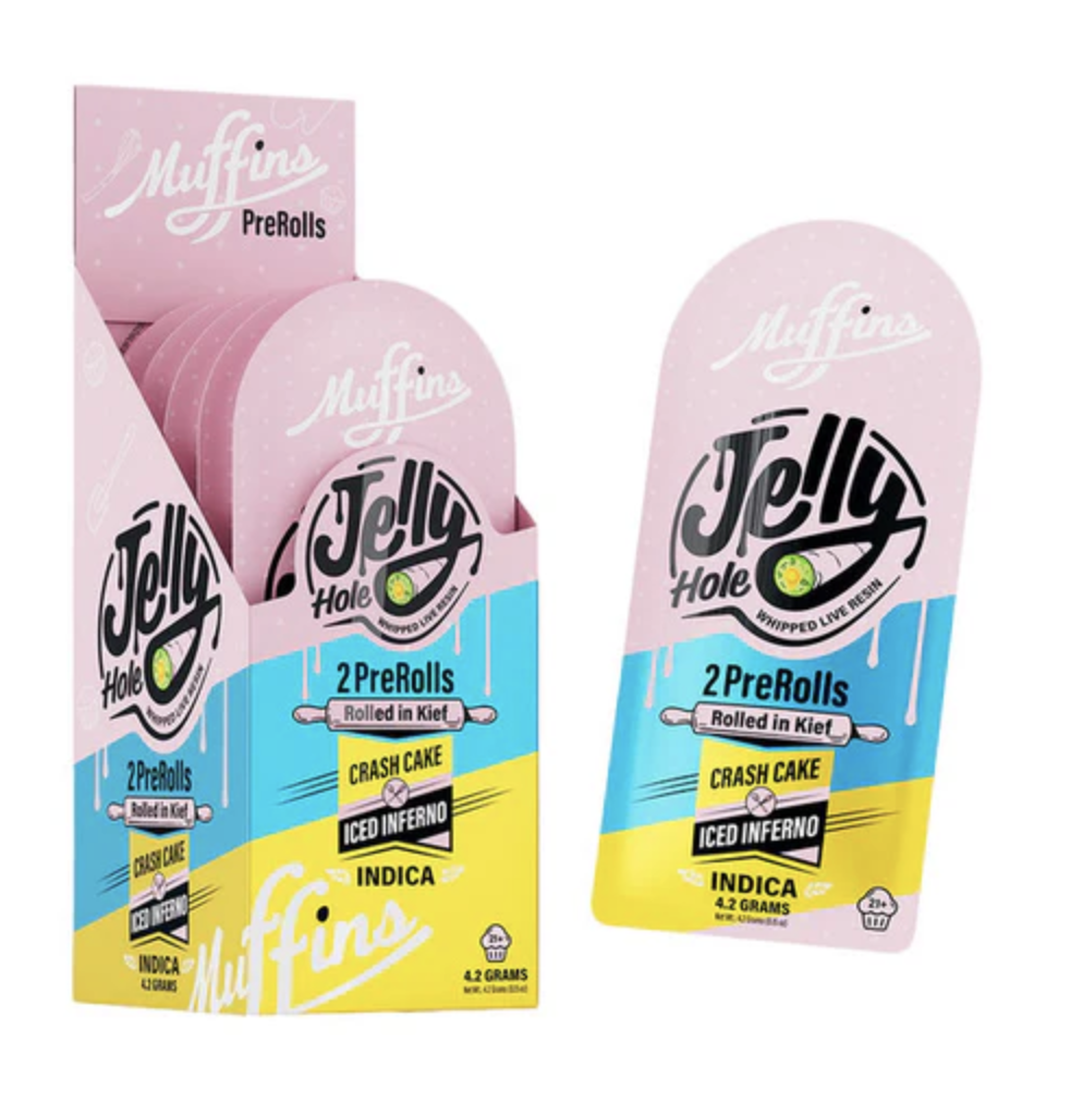 Muffins THC-A Jelly Hole Whipped Live Budder Pre-Rolls 2 X 2.1G Each | Citrus Beam (Sativa)
